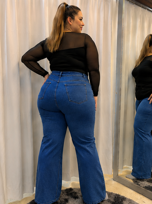 Jean Wide Leg Elastizado – Azul Clásico